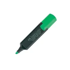 MARCADOR FLUORESCENTE VERDE 154863 FABER CASTELL