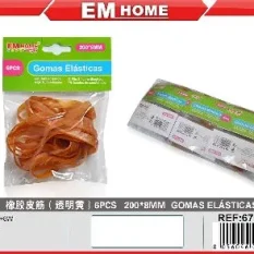 GOMAS ELASTICAS 200*8MM 6PCS