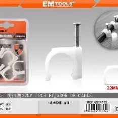 FIJADOR DE CABLE 22MM 5PCS