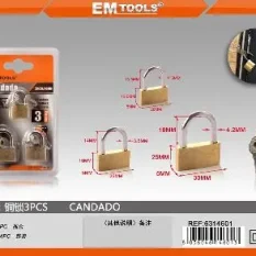CANDADO 3PCS