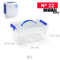 CAJA N°22 CON ASA TRANSPARENTE