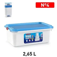 FIAMBRERA FROST N°4 2,65 L RECT.ALTA AZUL TRASL