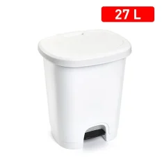 CUBO PEDAL 27 L COLOR BLANCO