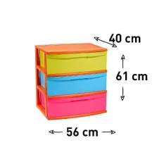 CAJONERA NILO 3 CAJONES MULTICOLOR