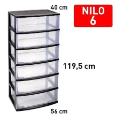 CAJONERA NILO 6 CAJONES NEGRO