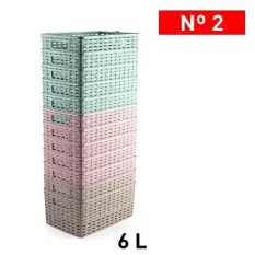 CESTA RATTAN N2 6 L 29x19.5 CM SURT VRM