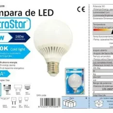 BOMBILLA BOLA LED 20W/E27 12CM LUZ DIA 6500K CJ24