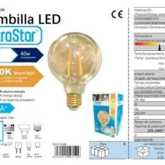BOMBILLA BOLA LED ADORNO E27/4W 2200K