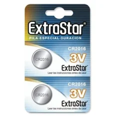 PILAS BOTON(EXTRASTAR) CR2016 3V PK2 EX:12 CJ576