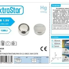 PILAS BOTON(EXTRASTAR) PK4 EX:12 LR621 364 CJ576