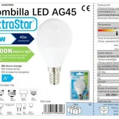 BOMBILLA BOLA LED G45 5w/E14 4200K LUZ NATURAL
