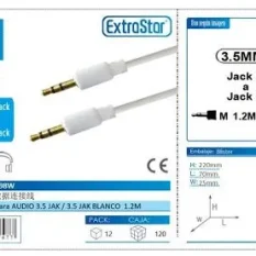CONEXION PARA AUDIO 3.5 JAK/3.5 JAK 1.8 MTS BLANCO