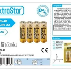 PILAS (EXTRASTAR) ALCA LR6 BLI 4PZ 1.5V CJ240