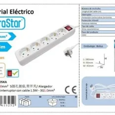 ALARGADOR 5 BASE C/INTER 3G1.0MM 1.5MTS CJ40