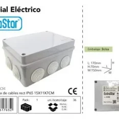 CAJA ELECTRICA DE CABLE RECT IP55 15X11X7CM CJ36