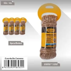 CUERDA DE CANAMO 8MMx10M
