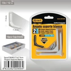 ANGULO SOPORTE BLANCO 2X37.5CMX7.5CM