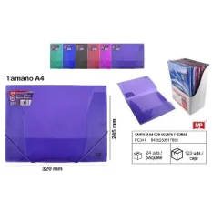 CARPETA SOLAPA Y GOMA A4 TRANSLIDA