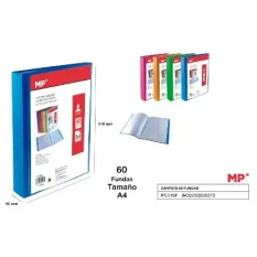 CARPETA 60 FUNDAS A4 PORTADA PERSONALIZABLE