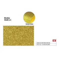 GOMA EVA CON PURPURINA 40 X 60 cm ORO