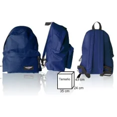 MOCHILA ECO GRANDE AZUL MARINO