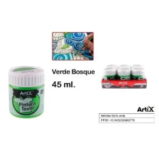 PINTURA TEXTIL VERDE BOSQUE 45 ML