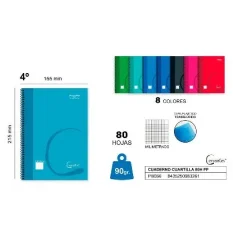 CERVANTES PP CUARTILLA MILIMETRADO 80H PB066