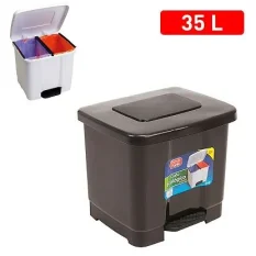 CUBO CON PEDAL GRIS OSCURO