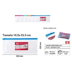 CARPETA CIERRE CREMALLERA 105X235MM