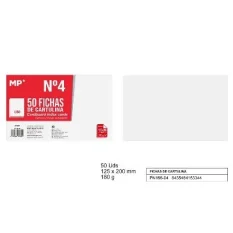 FICHAS CARTULINA LISAS 125 x 200 mm