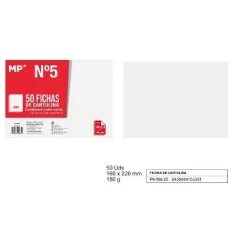 FICHAS CARTULINA LISAS 160 x 220 mm