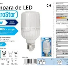 BOMBILLA BOLA LED 12W E27 T60 6400K LUZ DIA CJ72