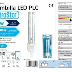 BOMBILLA PLC SMD 15W 2U 34*172MM 6400K LUZ DIA
