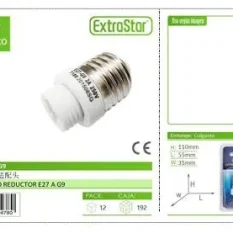 CASQUILLO REDUCTOR E27 A G9 CJ192