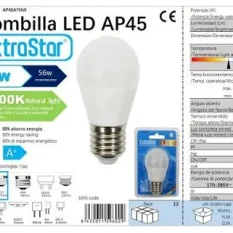 BOMBILLA BOLA LED G45 7w/E27 4200K LUZ NATURAL