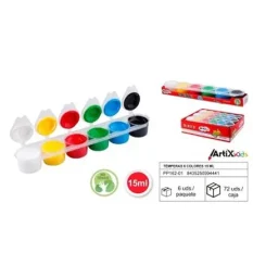 TEMPERA 6 COLORES CLASICOS