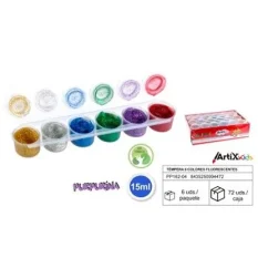 TEMPERA 6 COLORES PURPURINA