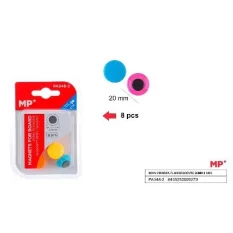 IMAN PIZARRA FLUORESCENTE 20MM 8 UDS.