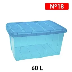 CAJA N°18 (60 L) AZUL TRANS