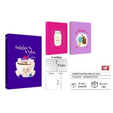 CARPETA CARTON 4 ANILLAS FOLIO