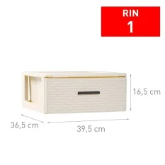 CAJONERA RIN RATTAN 1 CAJON MARFIL