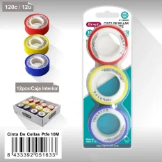 CINTA SELLADORA (TEFLÓN) 12M 3PCS