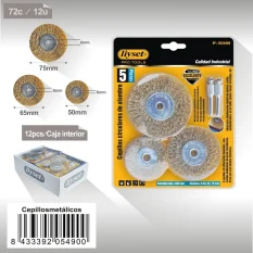 CEPILLOS CIRCULARES DE ALAMBRE 5pcs