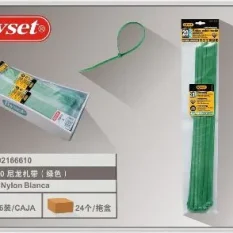 BRIDAS PARA CABLESNYL0N VERTE 7.2X450