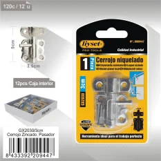CERROJO ZINCADO PASADOR GX2030 3CM