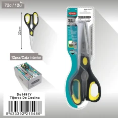 TIJERAS DE COCINA DS1491Y (AMARILLO/NEGRO)