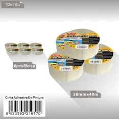 CINTA ADHESIVA DE PINTURA 36MMX40M