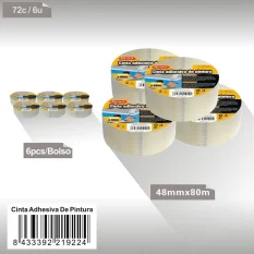 CINTA ADHESIVA DE PINTURA 48MMX80M