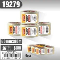 CINTA ADHESIVA DE PINTURA 60MMX80M
