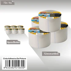 CINTA ADHESIVA DE PINTURA 72MMX40M
